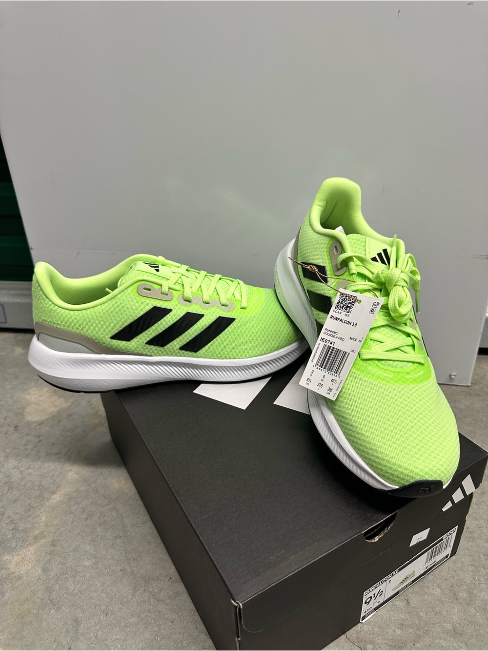 adidas Runfalcon 3.0 Cloudfoam Green/Black/White Men's Low Top